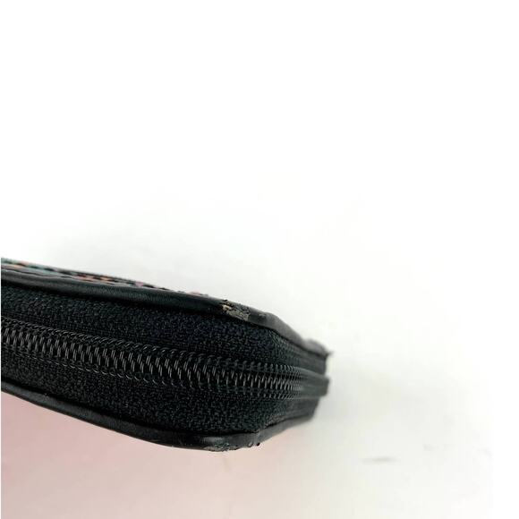 Fossil Graphic Floral Zip Around Accordion Style Wallet Card Holder - Picture 5 of 7